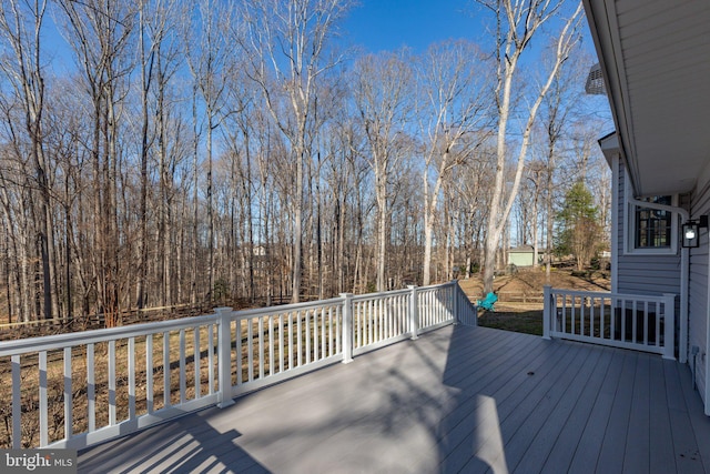 view of wooden terrace