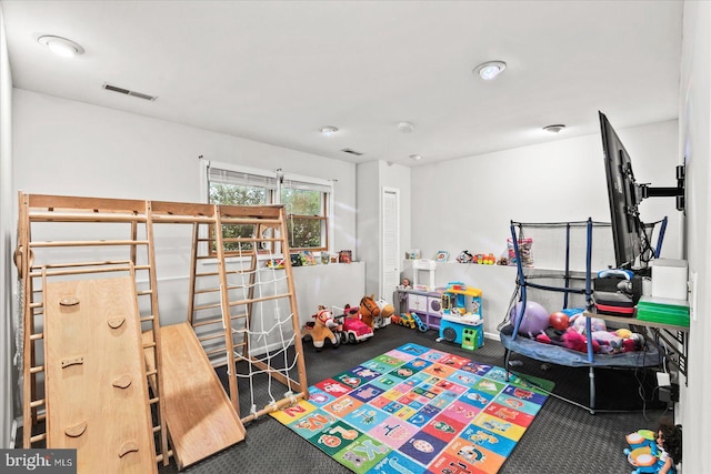 playroom with carpet floors