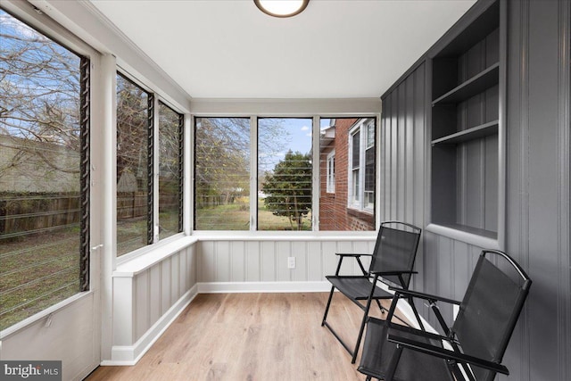 view of sunroom / solarium