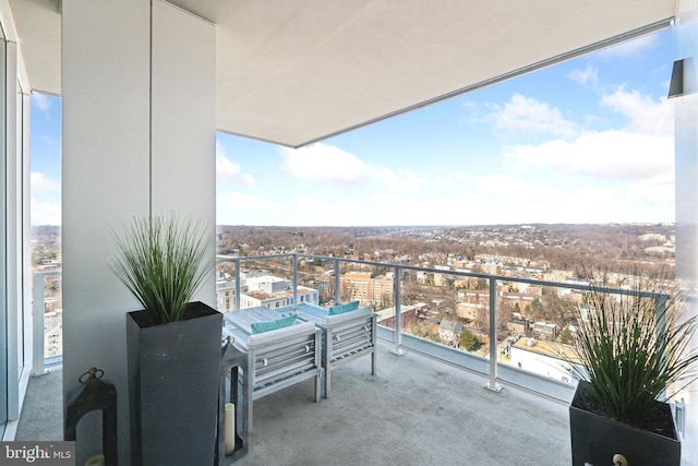 view of balcony