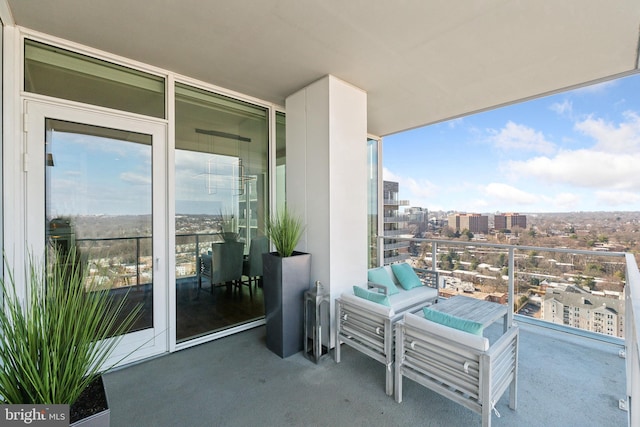 view of balcony