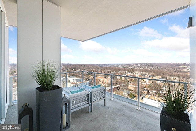 view of balcony