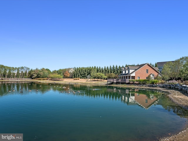 view of water feature