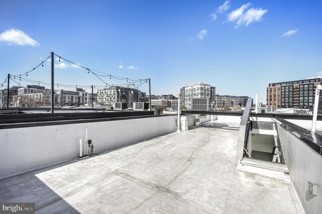 view of patio featuring cooling unit