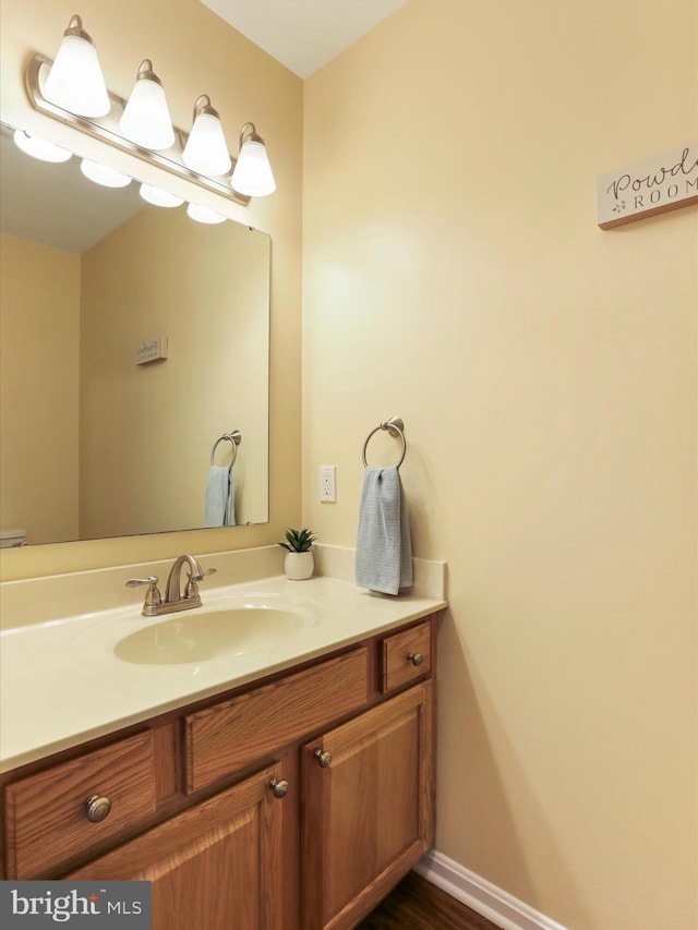 bathroom with vanity