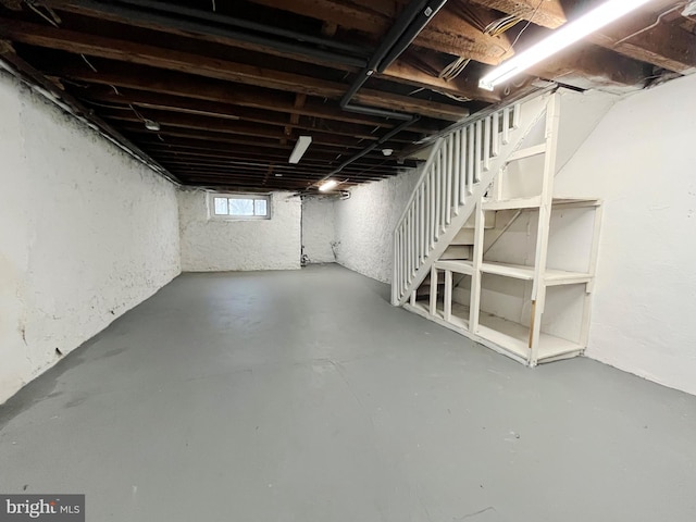 view of basement