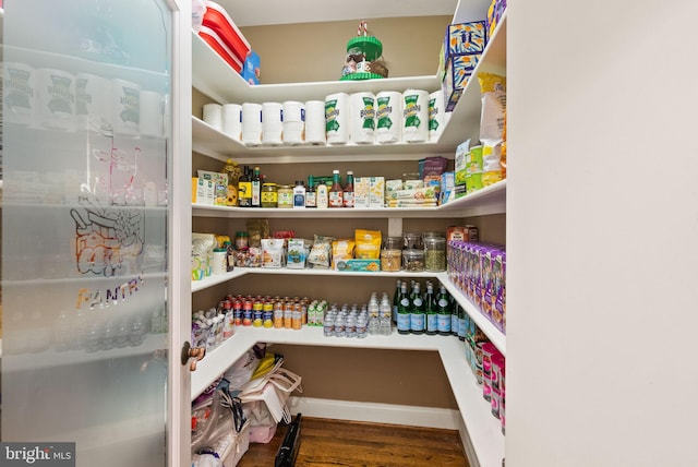 view of pantry