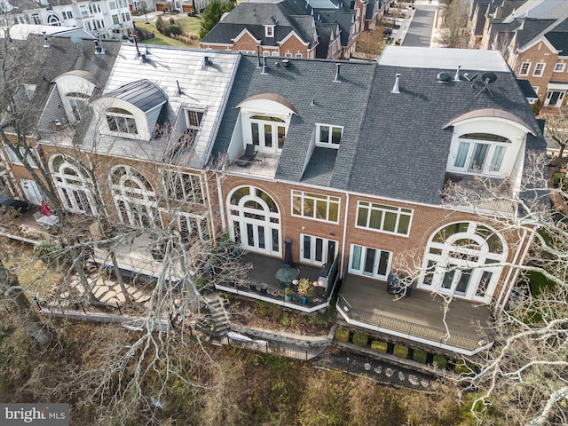 bird's eye view featuring a residential view