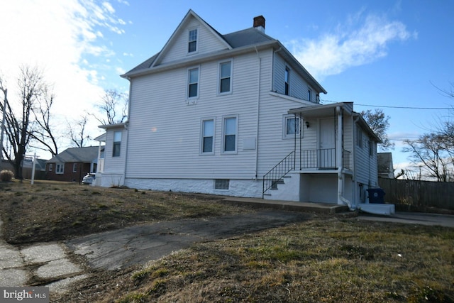 view of side of property