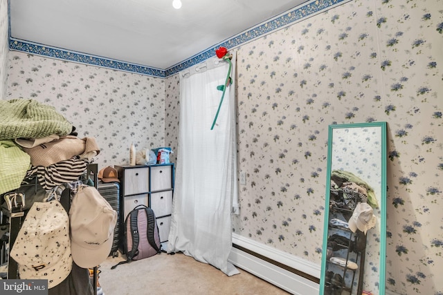 bedroom featuring carpet flooring