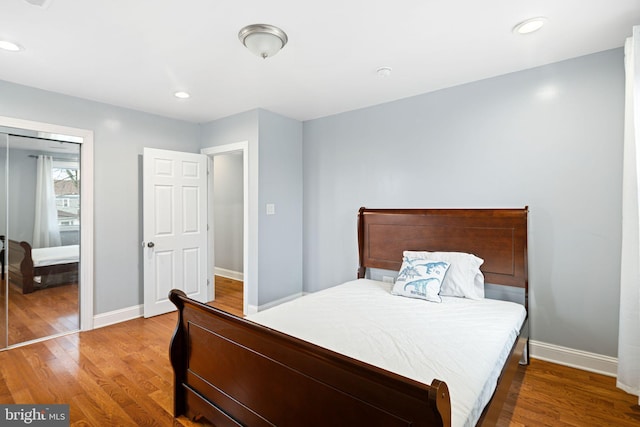 1034 Excelsior Dr, Upper Chichester, PA 19014 - bedroom featuring wood-type flooring and a closet