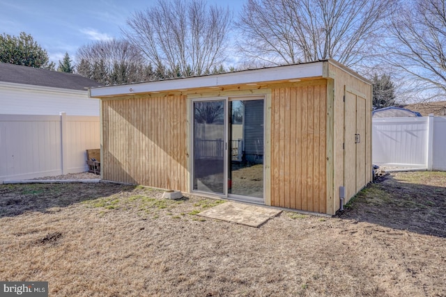 view of outbuilding