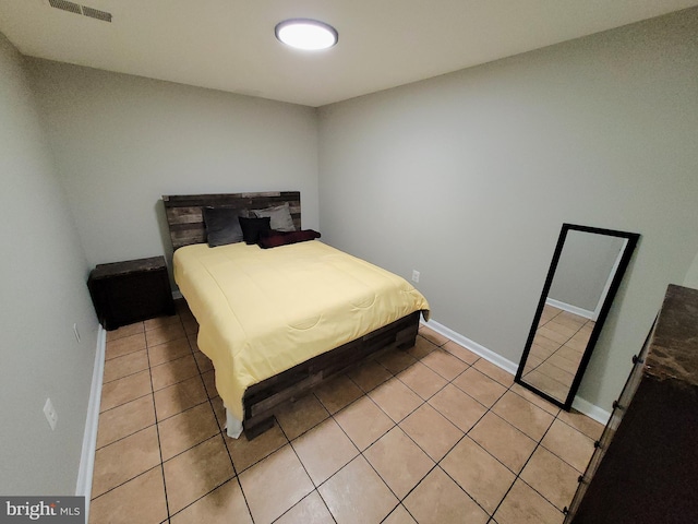 view of tiled bedroom