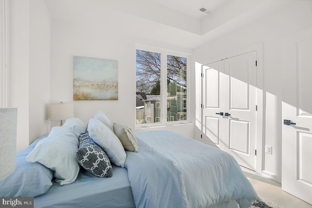 bedroom with a closet