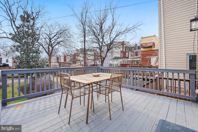 view of wooden terrace