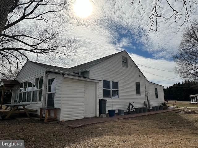 view of side of property