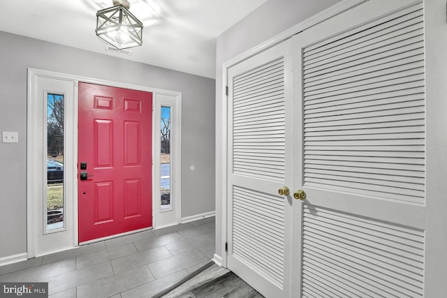 entrance foyer with plenty of natural light