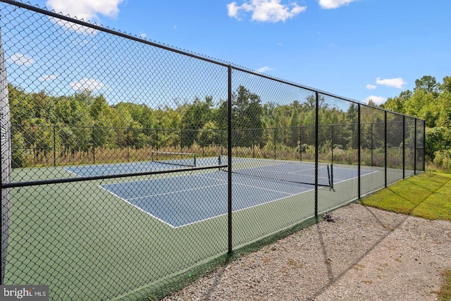 view of tennis court