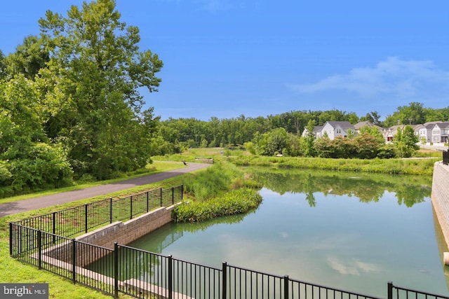 property view of water