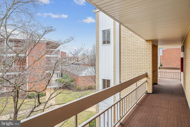 view of balcony