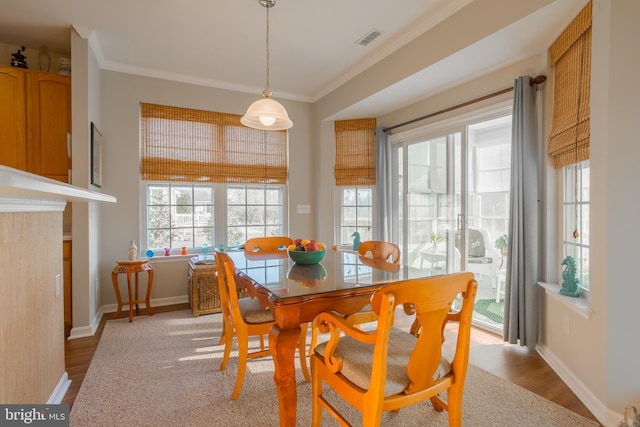 23137 Pine Run, Millsboro, DE 19966 - dining area with ornamental molding and light wood-type flooring