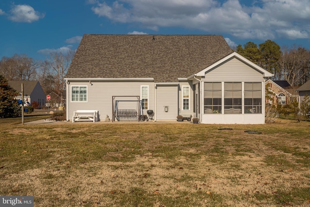 23137 Pine Run, Millsboro, DE 19966 - back of house with a sunroom and a lawn