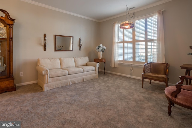 23137 Pine Run, Millsboro, DE 19966 - carpeted living room with crown molding