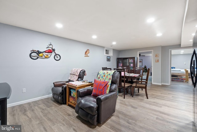 interior space featuring light hardwood / wood-style floors