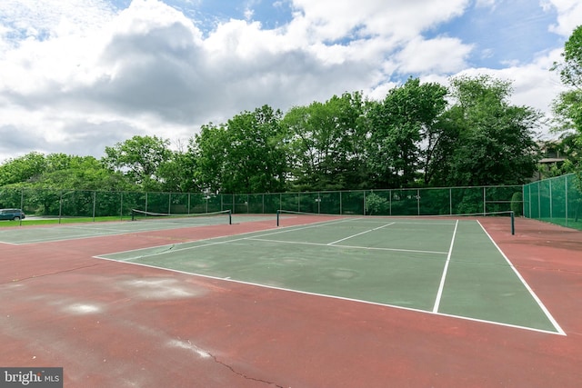 view of sport court