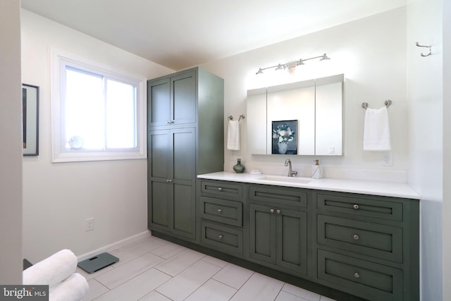 bathroom featuring vanity