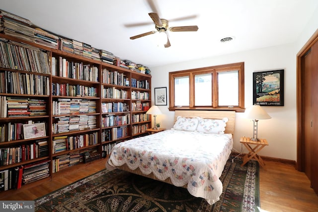 bedroom featuring hardwood / wood-style flooring