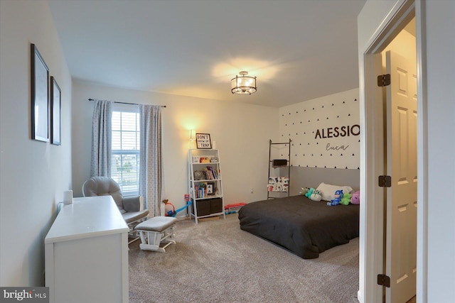 bedroom featuring carpet floors