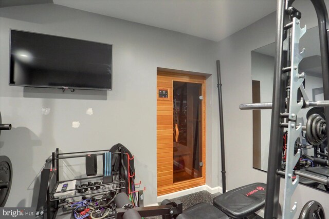 view of exercise room