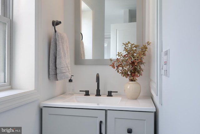 bathroom with vanity