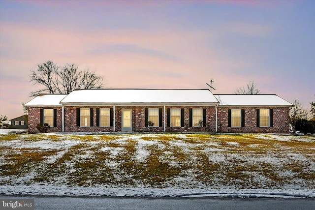 view of ranch-style house