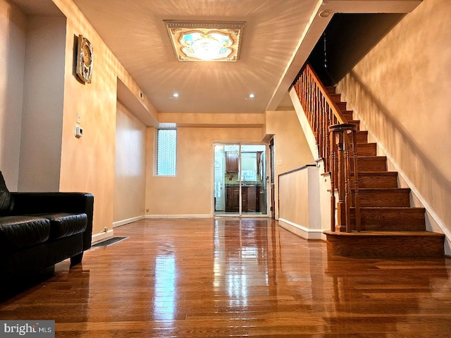 interior space featuring hardwood / wood-style floors