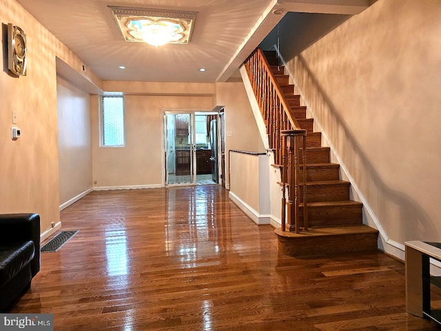 interior space featuring hardwood / wood-style floors