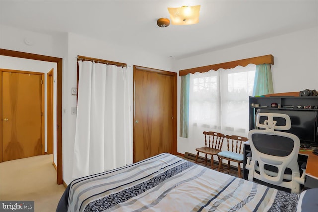 bedroom featuring a closet