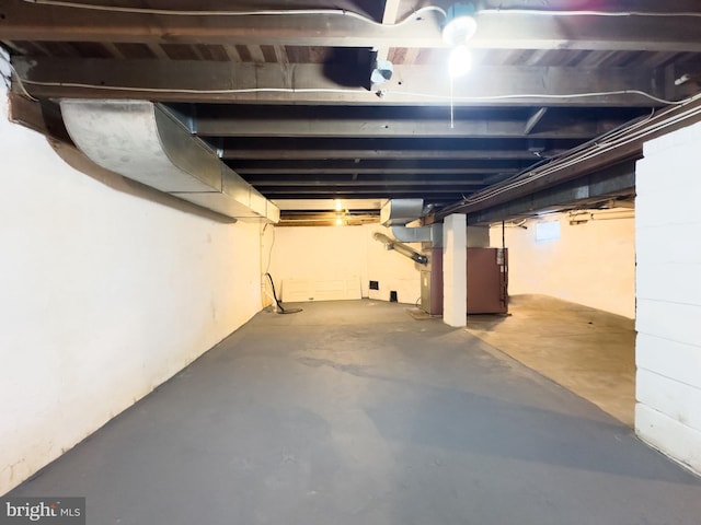 view of basement