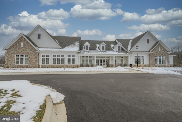 view of front of house with french doors