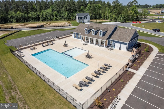 view of pool with a patio