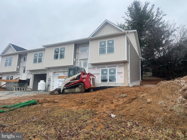 split foyer home with a garage