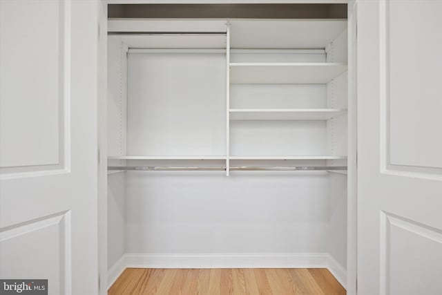 view of closet