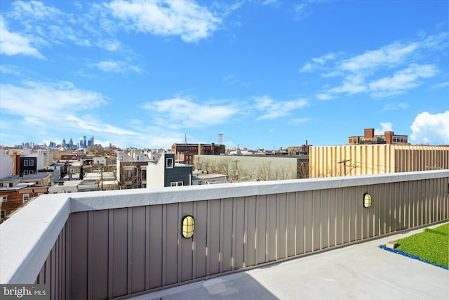 view of patio / terrace with a balcony