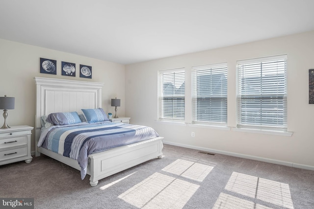 bedroom with carpet floors