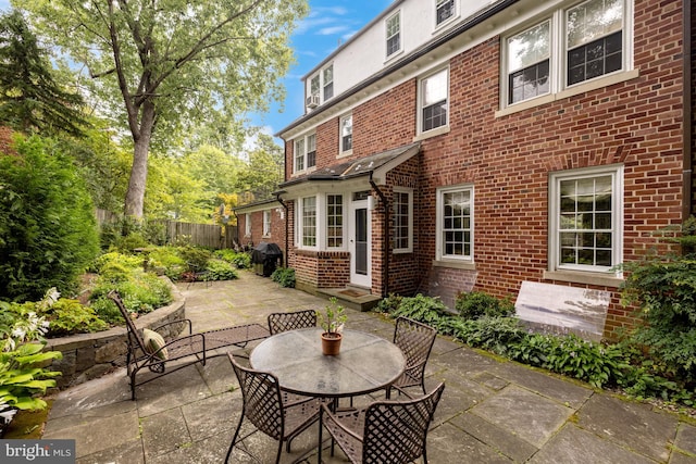 view of patio / terrace with a grill