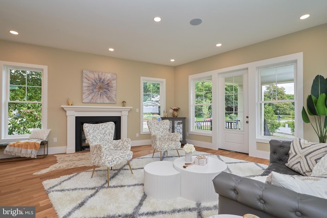 interior space featuring light hardwood / wood-style floors