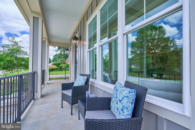 view of balcony