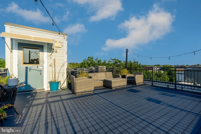 view of patio / terrace with an outdoor hangout area