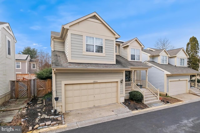 view of front of house featuring a garage